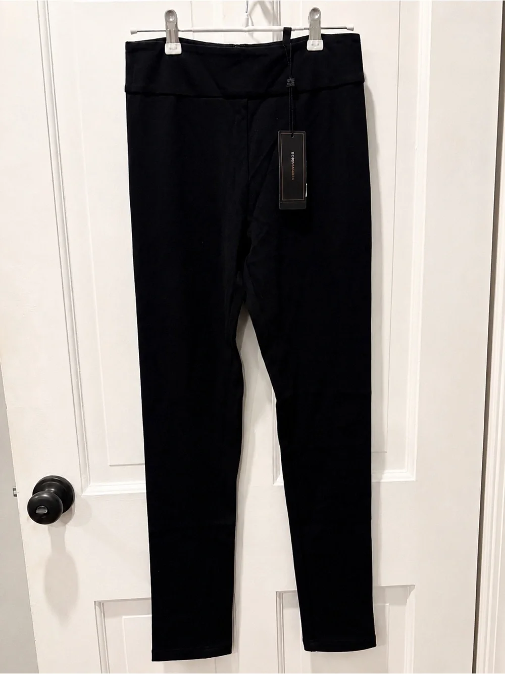 BCBGMaxAzria NWT Black High Rise Stretch Pant Leggings Ponte Pants Small